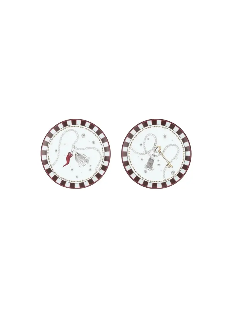 Fortunae Two-Piece Porcelain Mini Plates Fortunae Two-Piece Porcelain Mini Plates
