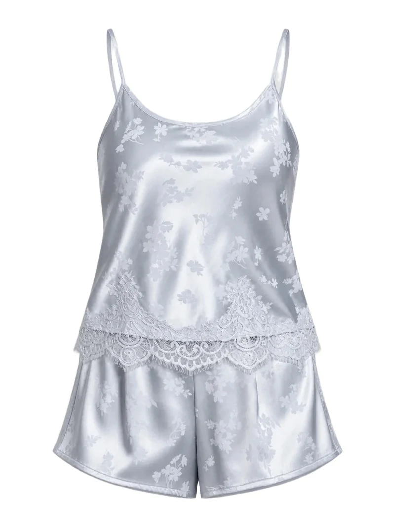 In Bloom Women's Shane 2-Piece Cami & Shorts Set - Silver
