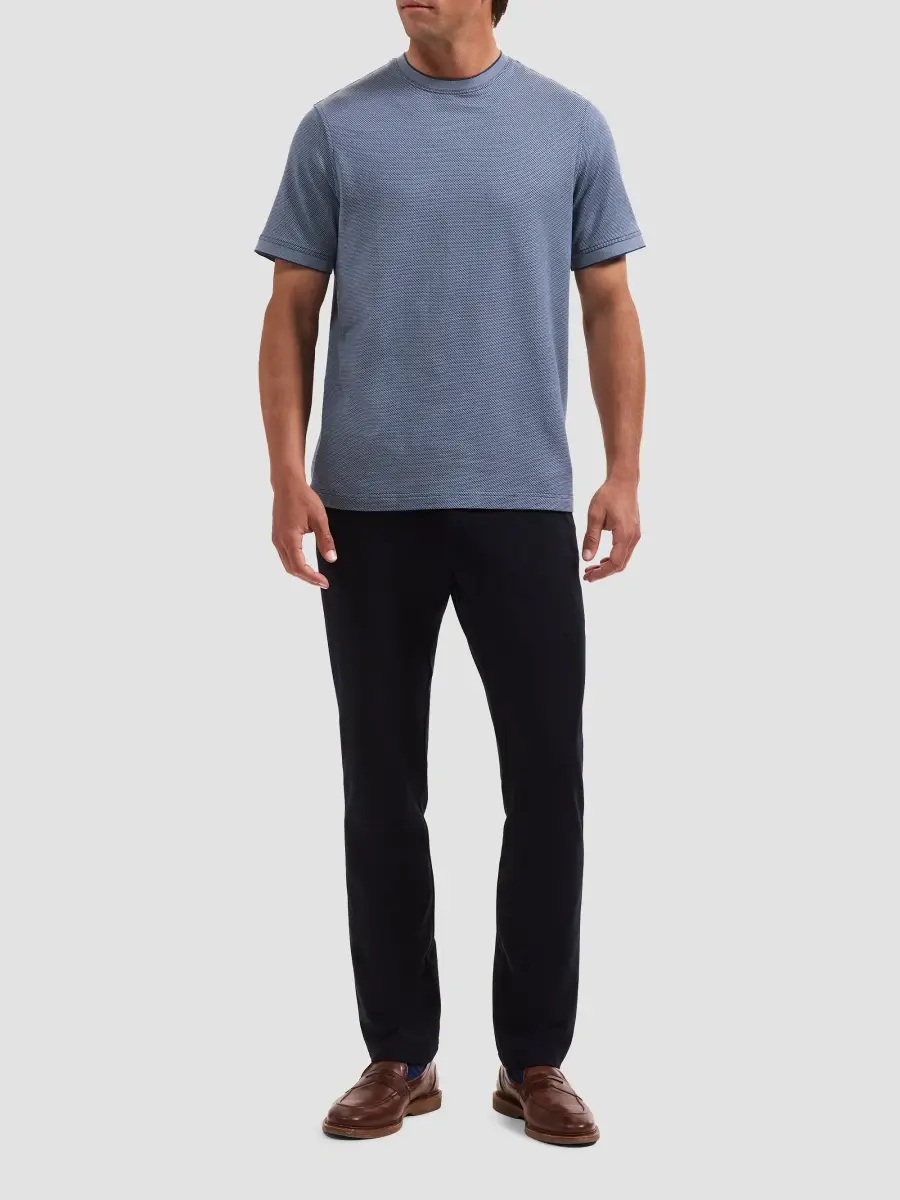Bugatchi Men's Mercerized Cotton Crewneck T-Shirt | Thumbnail 2 Bugatchi Men's Mercerized Cotton Crewneck T-Shirt | Thumbnail 2