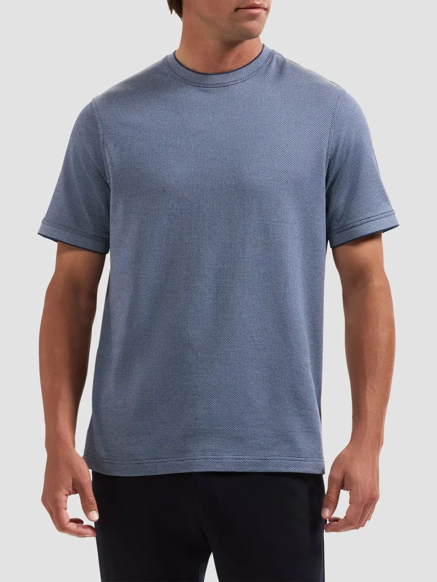 Bugatchi Men's Mercerized Cotton Crewneck T-Shirt | Thumbnail 4 Bugatchi Men's Mercerized Cotton Crewneck T-Shirt | Thumbnail 4