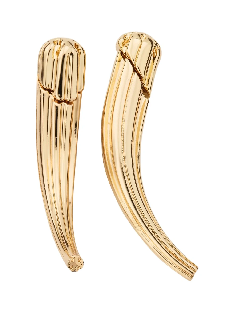 Women's Fluted 18K-Gold-Plated Ear Jackets Women's Fluted 18K-Gold-Plated Ear Jackets