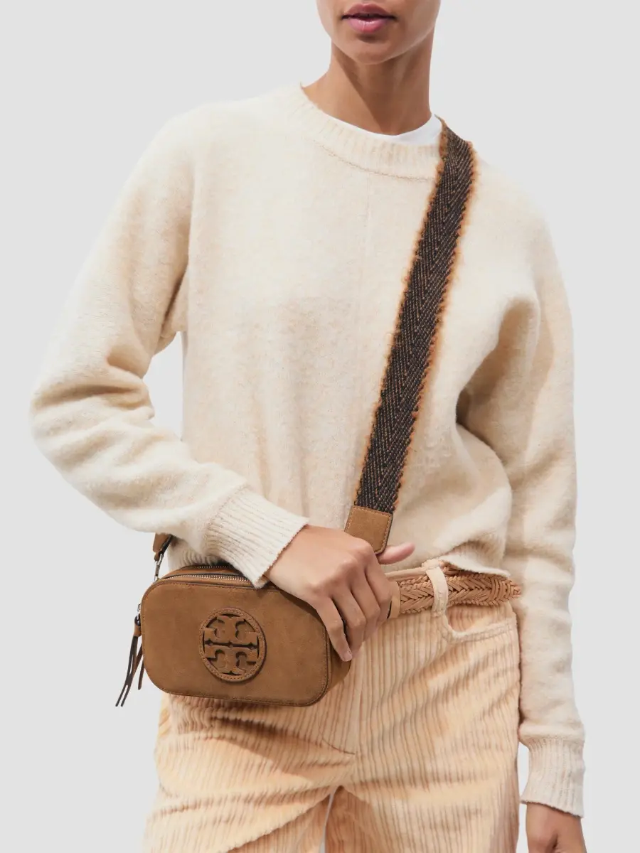 Tory Burch Women's Miller Mini Suede Crossbody Bag | Thumbnail 2 Tory Burch Women's Miller Mini Suede Crossbody Bag | Thumbnail 2