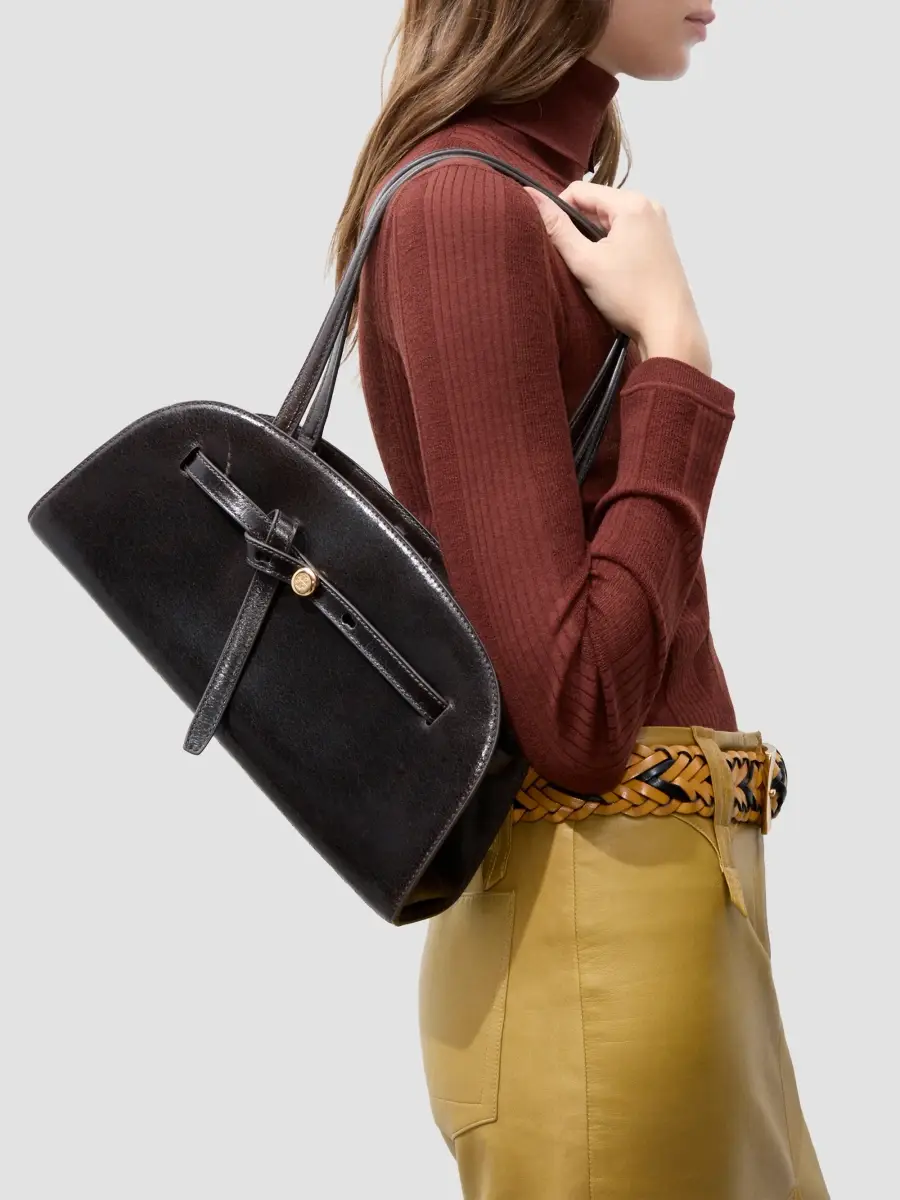 Tory Burch Women's Romy Leather East West Bauletto Bag | Thumbnail 2 Tory Burch Women's Romy Leather East West Bauletto Bag | Thumbnail 2