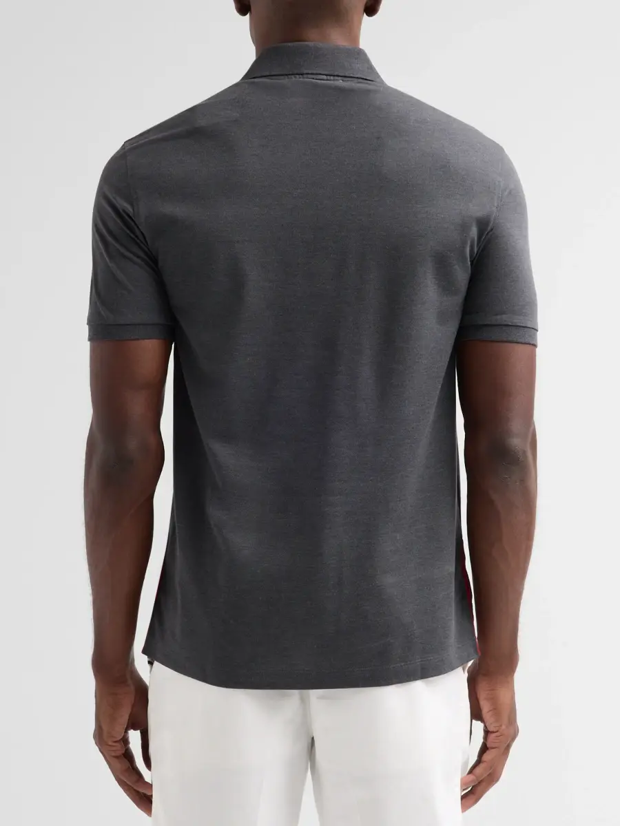 Thom Browne Men's Solid Cotton Pique Polo | Thumbnail 3 Thom Browne Men's Solid Cotton Pique Polo | Thumbnail 3