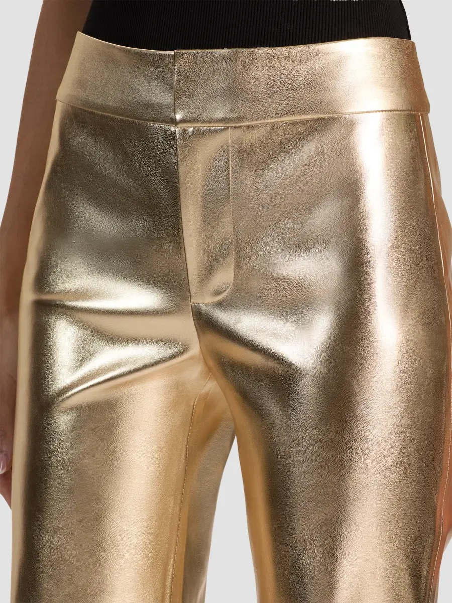 Alice + Olivia Women's Andrew Faux-Leather Boot-Cut Pants | Thumbnail 5 Alice + Olivia Women's Andrew Faux-Leather Boot-Cut Pants | Thumbnail 5