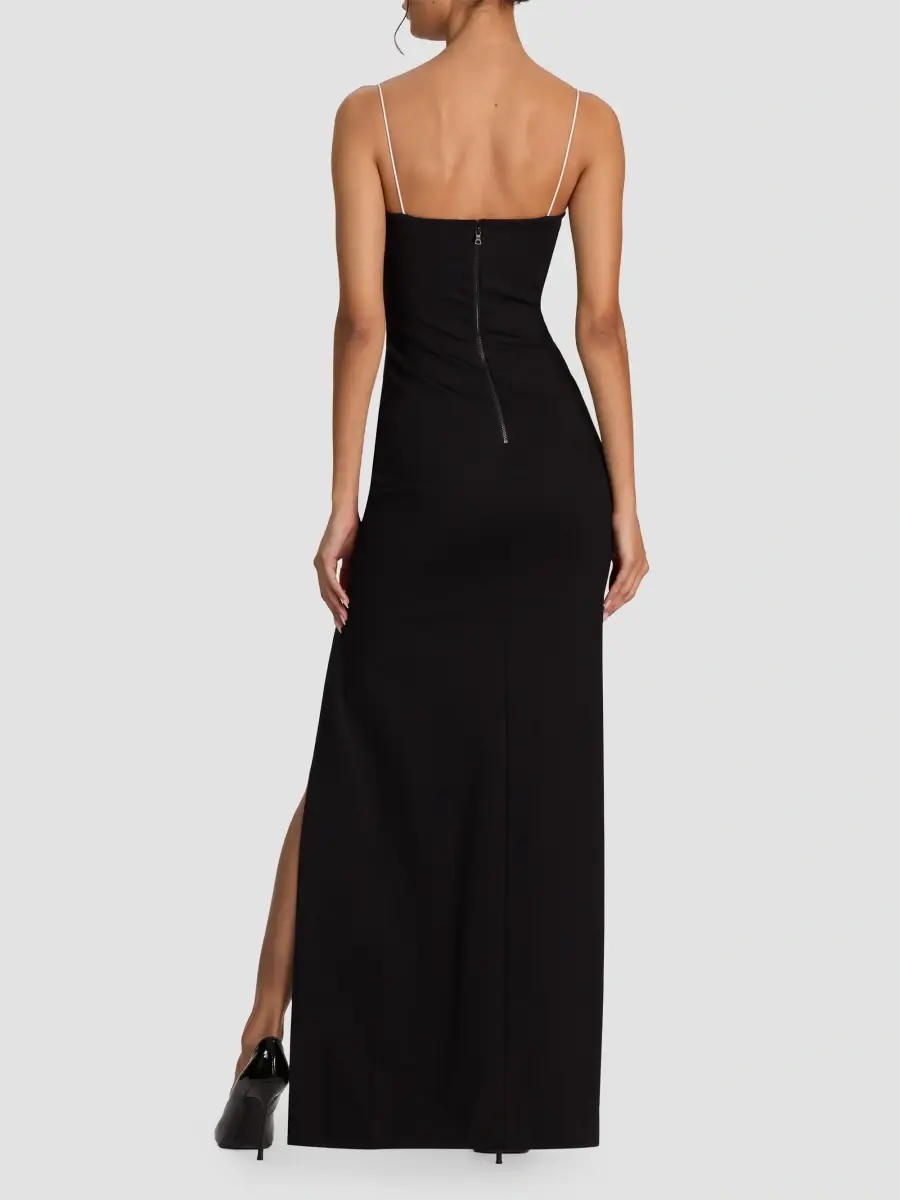 Alice + Olivia Women's Hallie Embellished Peekaboo Maxi Dress | Thumbnail 3