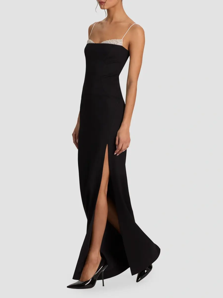 Alice + Olivia Women's Hallie Embellished Peekaboo Maxi Dress | Thumbnail 5