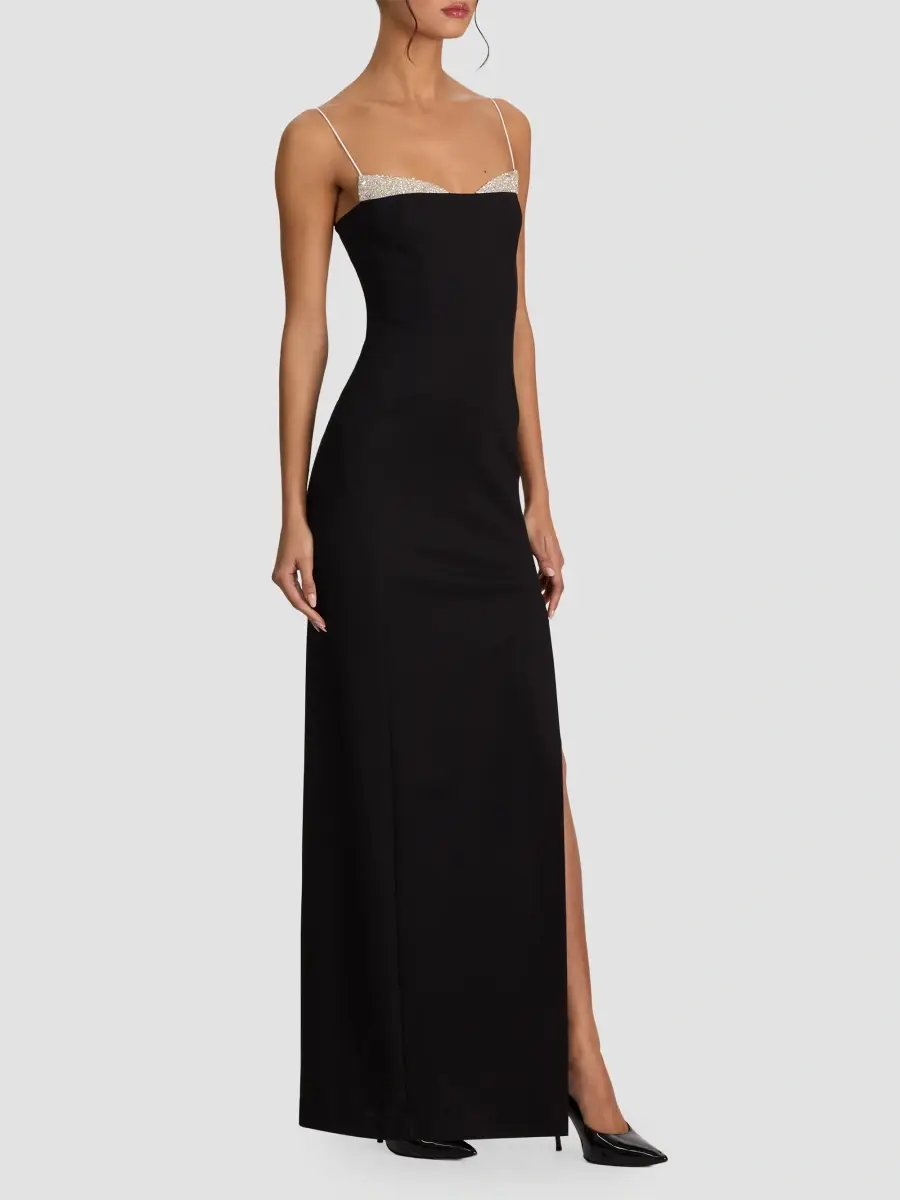 Alice + Olivia Women's Hallie Embellished Peekaboo Maxi Dress | Thumbnail 6