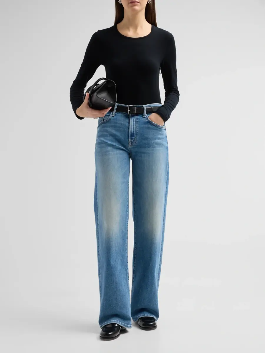 Mother Women's The Lasso Sneak Jeans | Thumbnail 2 Mother Women's The Lasso Sneak Jeans | Thumbnail 2