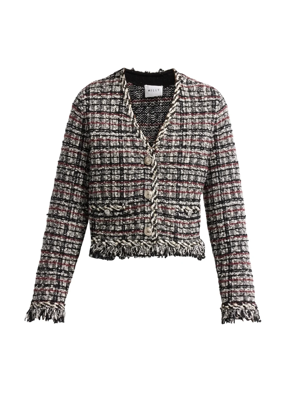 Women's Daphne Fringe Tweed Jacket Women's Daphne Fringe Tweed Jacket