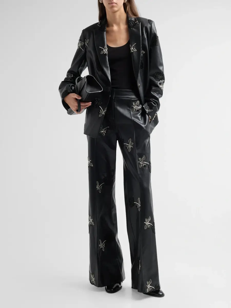 Milly Women's Nash Embellished Pants | Thumbnail 2