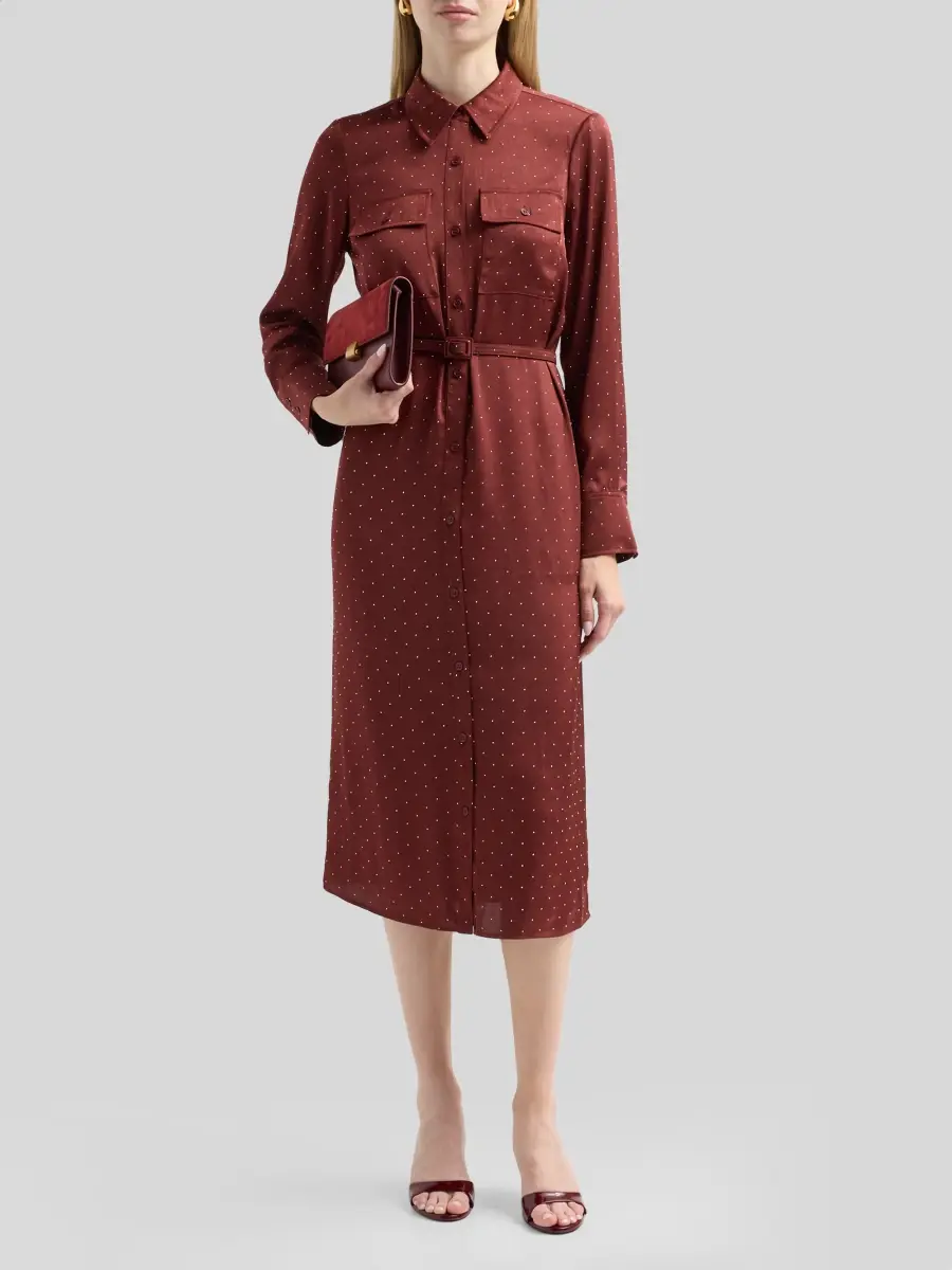 Milly Women's Estella Rhinestone Midi Shirtdress | Thumbnail 2 Milly Women's Estella Rhinestone Midi Shirtdress | Thumbnail 2
