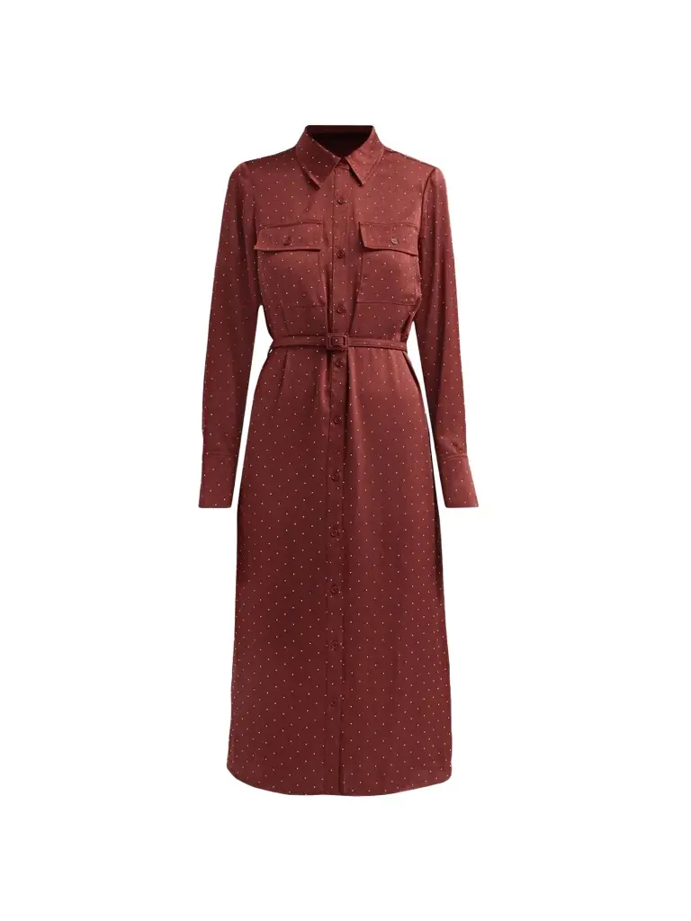 Milly Women's Estella Rhinestone Midi Shirtdress