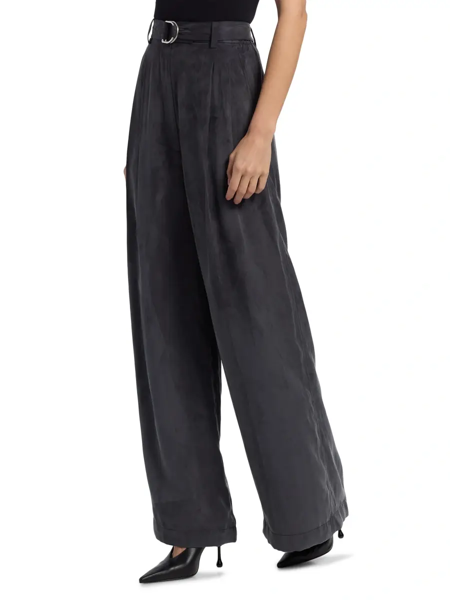 Helmut Lang Women's Relaxed-Fit Wide-Leg Trousers | Thumbnail 4