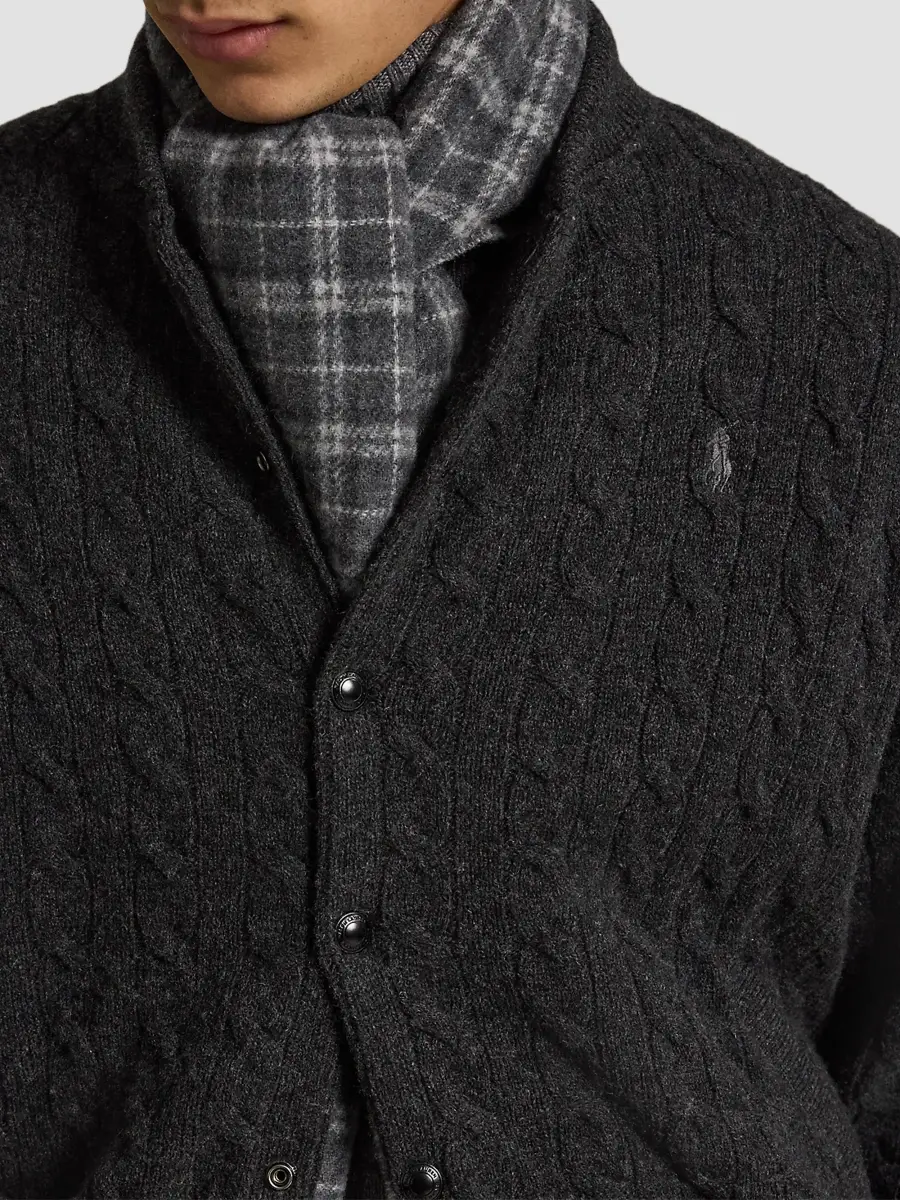 Polo Ralph Lauren Men's Relaxed-Fit Cable-Knit Sweater Jacket | Thumbnail 5