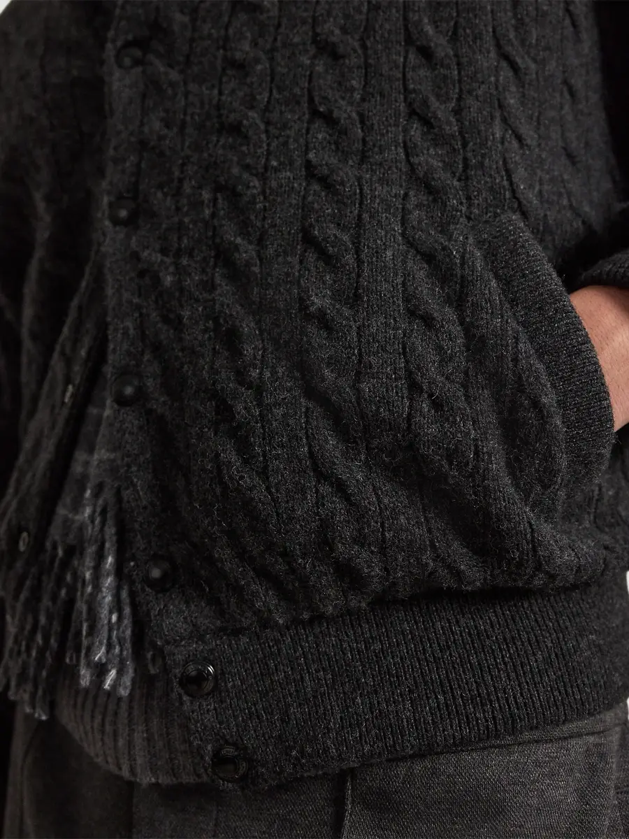 Polo Ralph Lauren Men's Relaxed-Fit Cable-Knit Sweater Jacket | Thumbnail 6