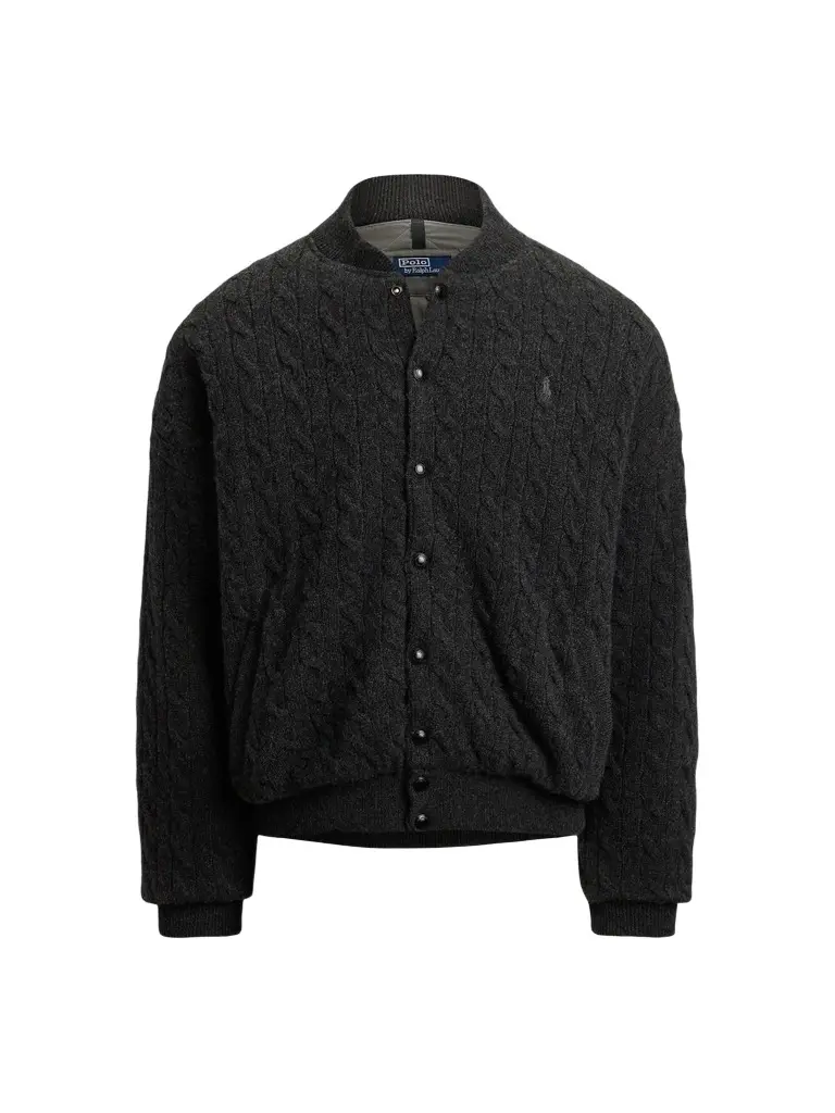 Polo Ralph Lauren Men's Relaxed-Fit Cable-Knit Sweater Jacket