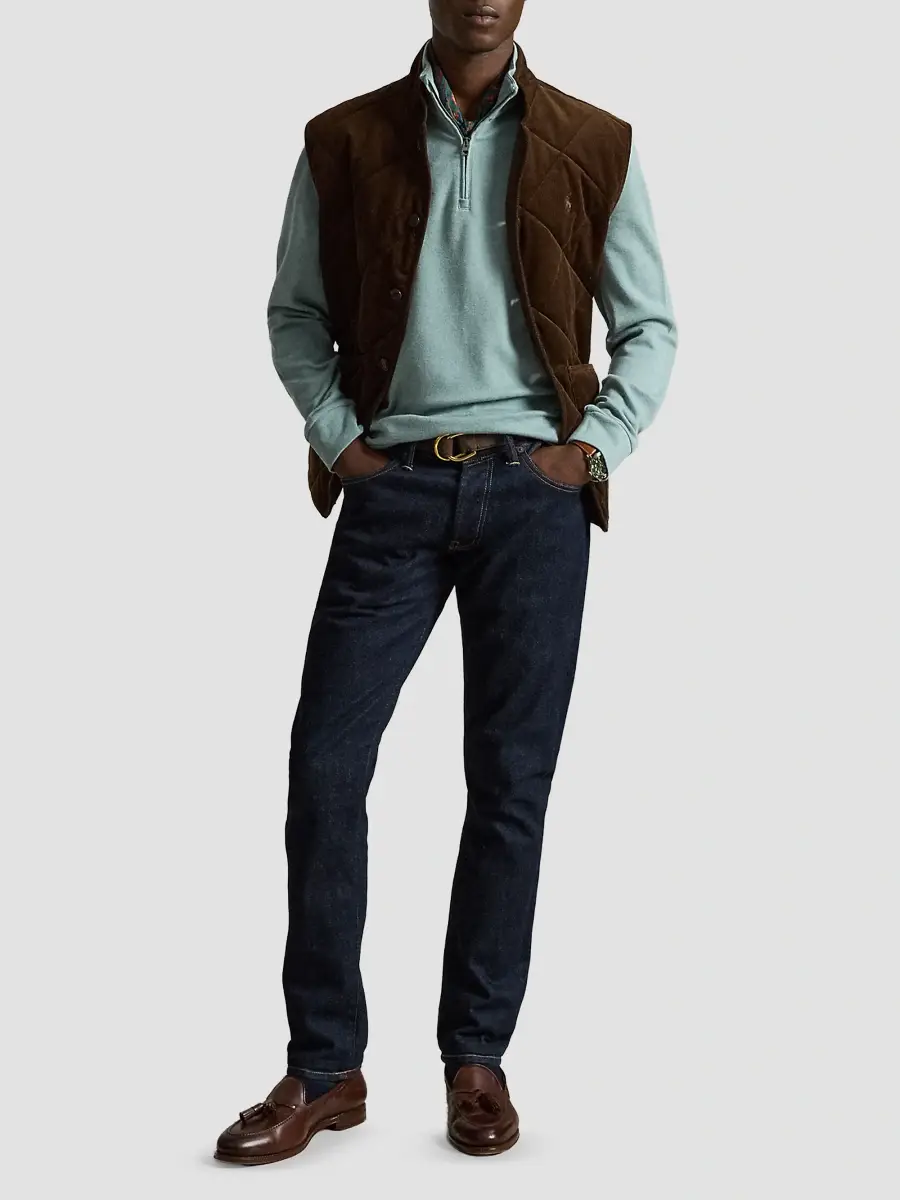 Polo Ralph Lauren Men's Luxury Textured Quarter-Zip Sweatshirt | Thumbnail 2 Polo Ralph Lauren Men's Luxury Textured Quarter-Zip Sweatshirt | Thumbnail 2