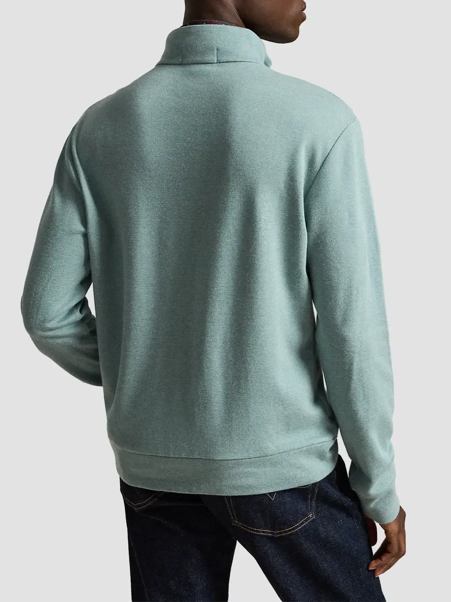 Polo Ralph Lauren Men's Luxury Textured Quarter-Zip Sweatshirt | Thumbnail 3 Polo Ralph Lauren Men's Luxury Textured Quarter-Zip Sweatshirt | Thumbnail 3