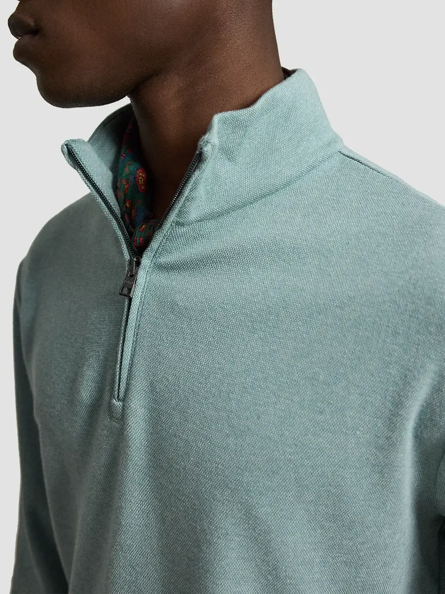 Polo Ralph Lauren Men's Luxury Textured Quarter-Zip Sweatshirt | Thumbnail 5 Polo Ralph Lauren Men's Luxury Textured Quarter-Zip Sweatshirt | Thumbnail 5