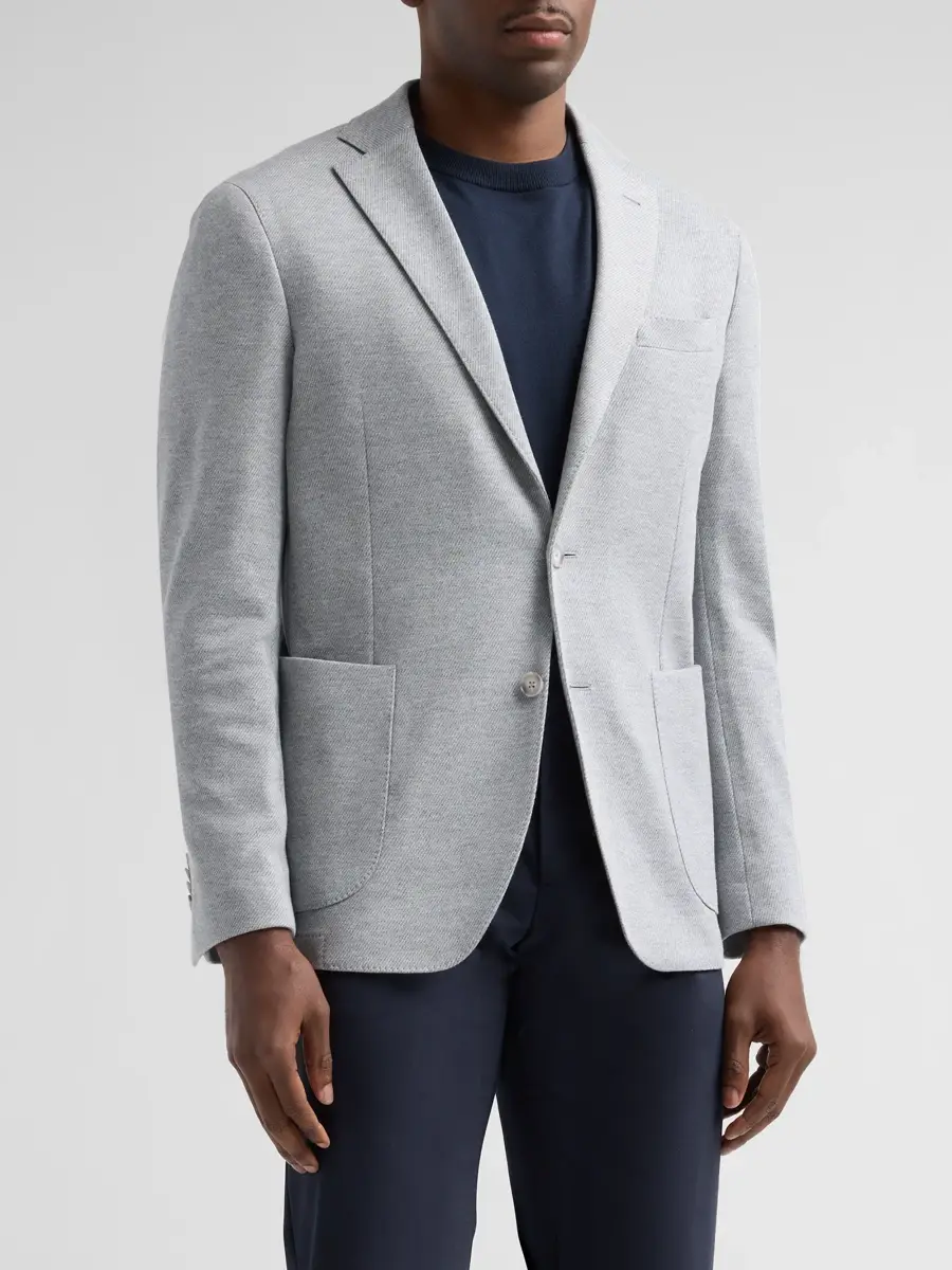 Saks Fifth Avenue Men's COLLECTION Twill Jersey Solid Sport Coat | Thumbnail 4 Saks Fifth Avenue Men's COLLECTION Twill Jersey Solid Sport Coat | Thumbnail 4
