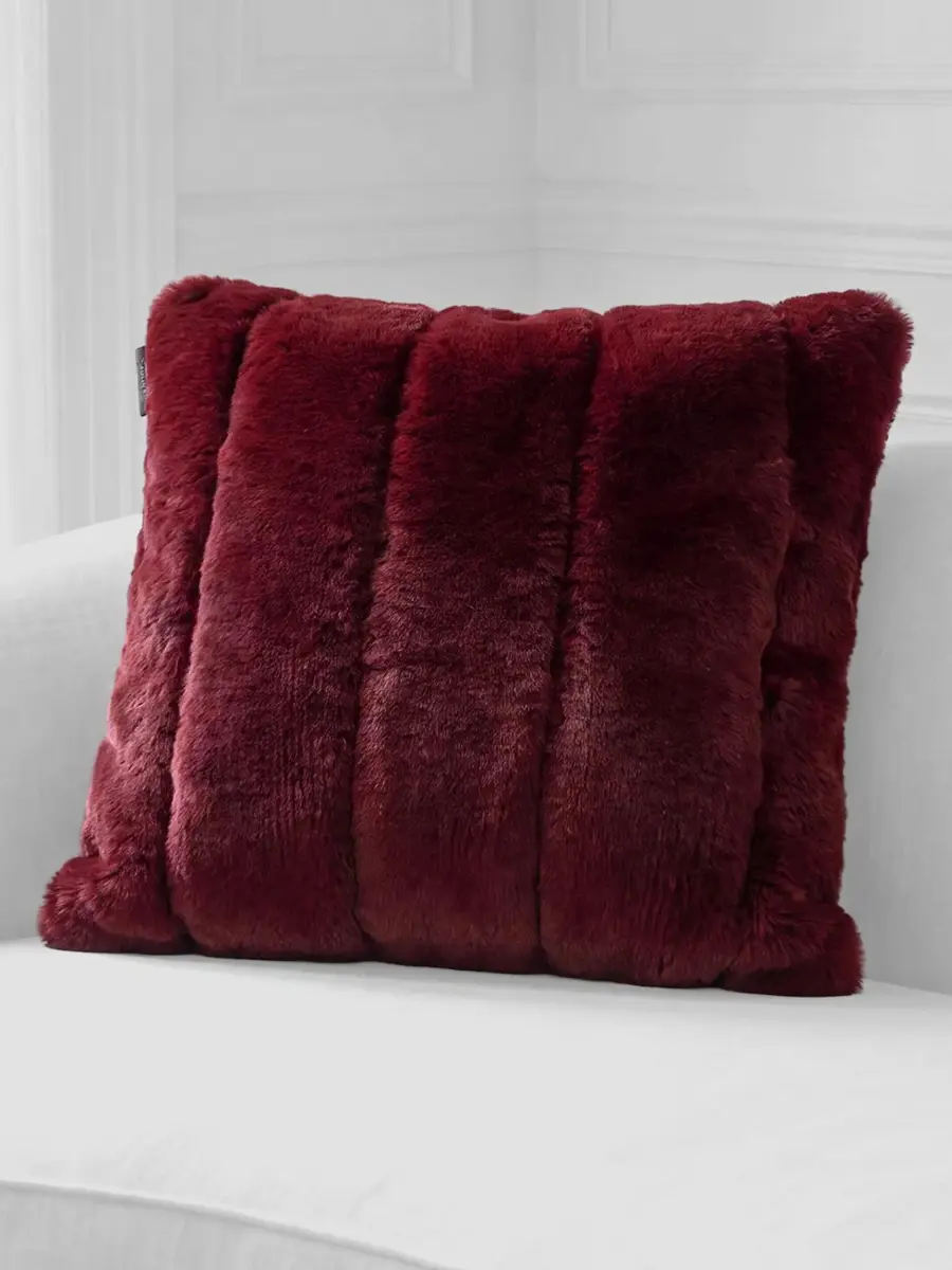 Gorski Faux-Fur Quilted Throw Pillow | Thumbnail 3 Gorski Faux-Fur Quilted Throw Pillow | Thumbnail 3