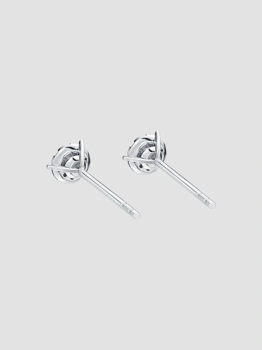 Mémoire Women's Bouquet 18K White Gold & 0.69-0.77 TCW Diamond Cluster Stud Earrings | Thumbnail 3