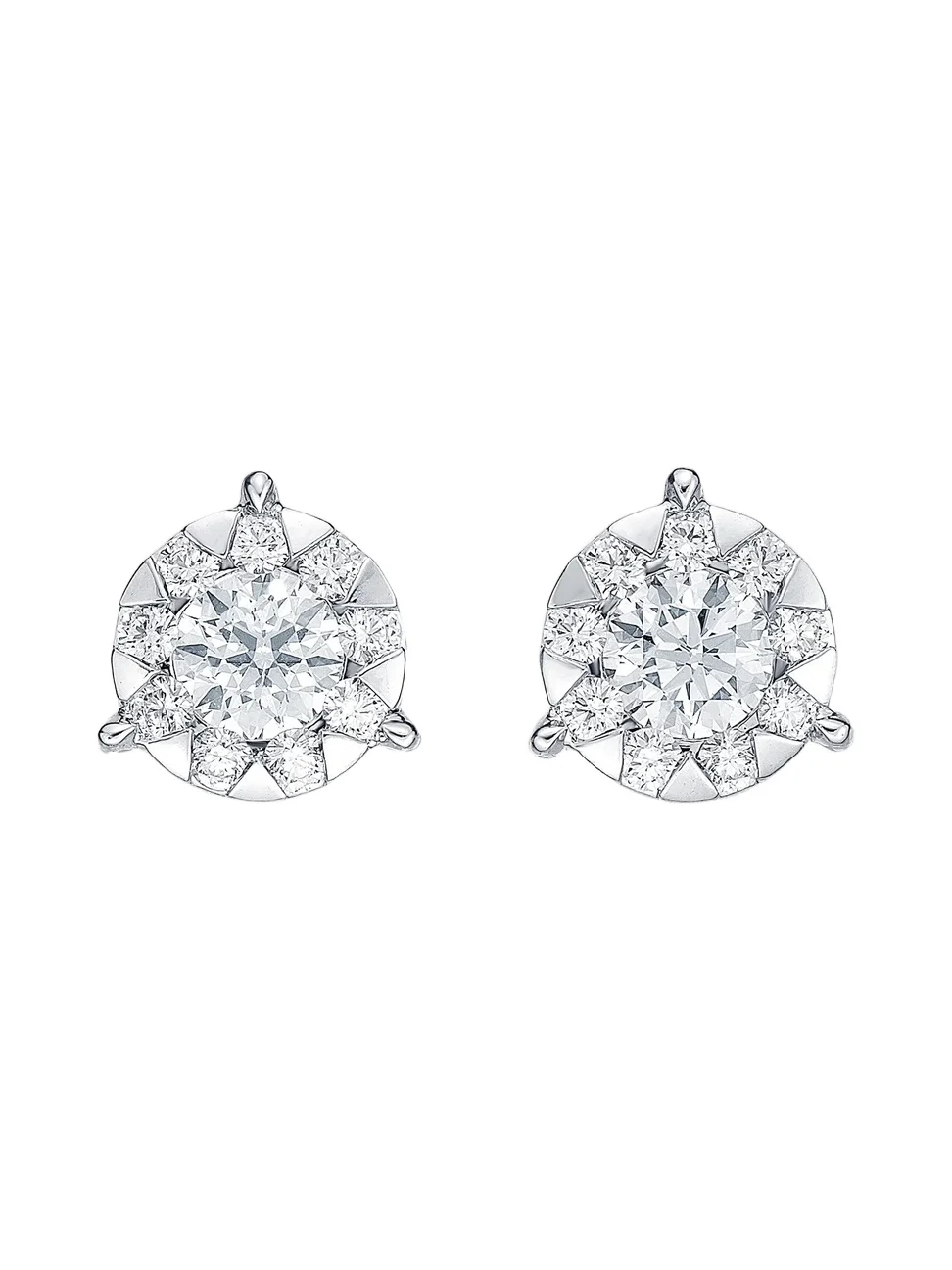 Mémoire Women's Bouquet 18K White Gold & 0.69-0.77 TCW Diamond Cluster Stud Earrings