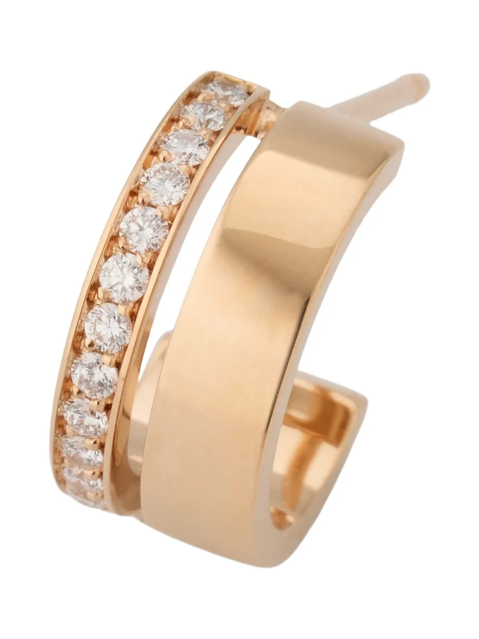 Women's Berbere 18K Rose Gold & 0.10 TCW Diamond Hoop Earrings Women's Berbere 18K Rose Gold & 0.10 TCW Diamond Hoop Earrings