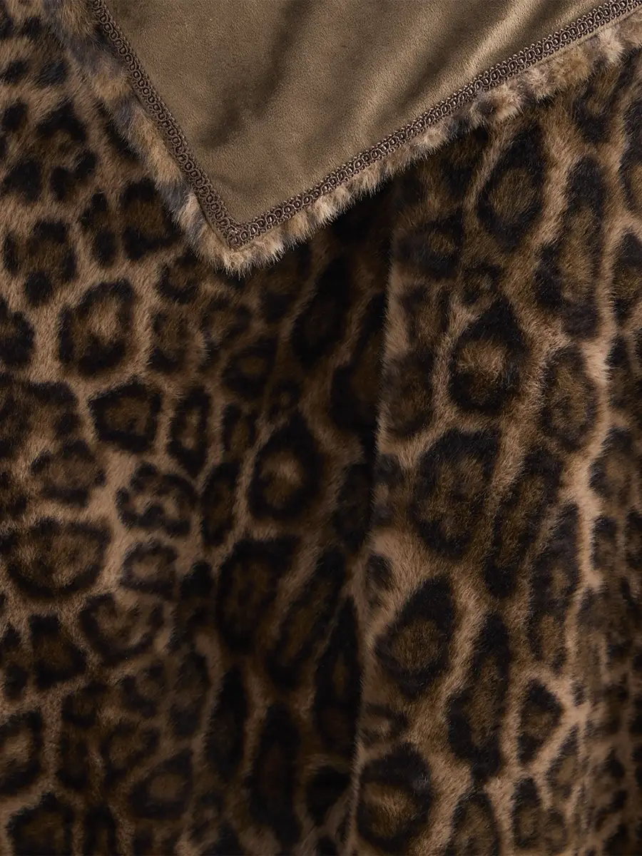 Lyla Grant Leopard-Print Faux Mink Throw | Thumbnail 3 Lyla Grant Leopard-Print Faux Mink Throw | Thumbnail 3
