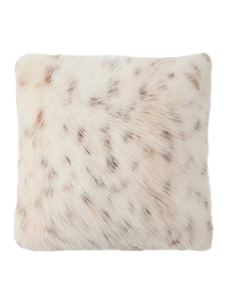 Lyla Grant Animal-Print Faux-Fur Throw Pillow