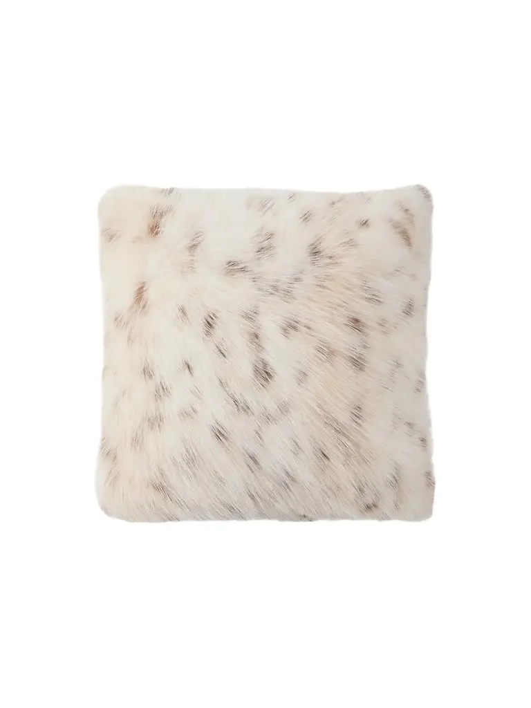 Gorski Animal-Print Faux-Fur Throw Pillow