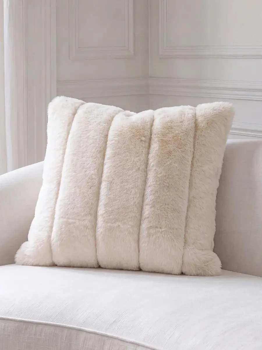 Gorski Faux-Fur Quilted Throw Pillow | Thumbnail 3 Gorski Faux-Fur Quilted Throw Pillow | Thumbnail 3