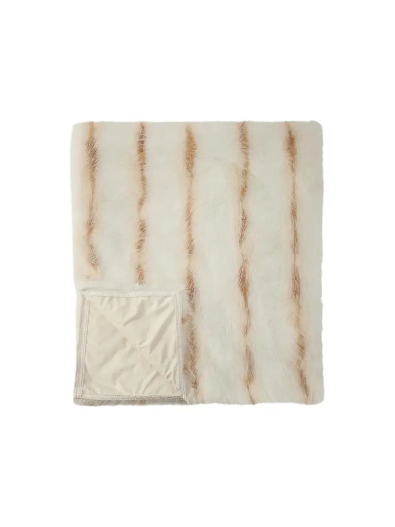 Fox-Print Faux-Fur Throw Blanket Fox-Print Faux-Fur Throw Blanket