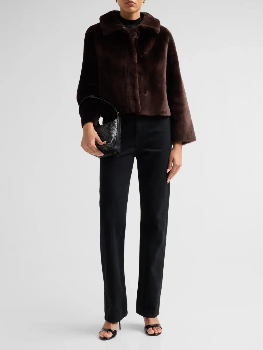 Fleurette Women's Odette Reversible Shearling Jacket | Thumbnail 2 Fleurette Women's Odette Reversible Shearling Jacket | Thumbnail 2