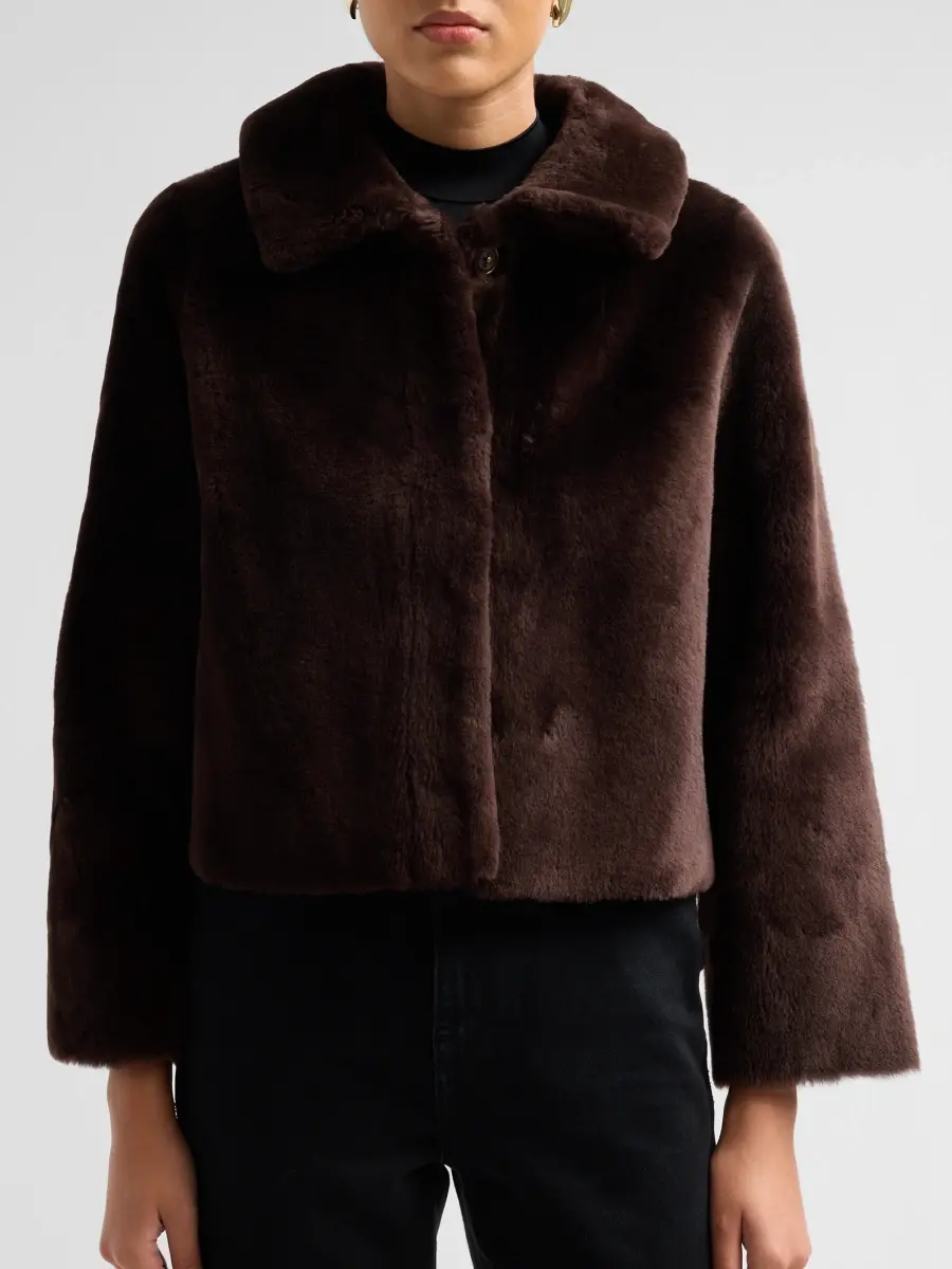 Fleurette Women's Odette Reversible Shearling Jacket | Thumbnail 5 Fleurette Women's Odette Reversible Shearling Jacket | Thumbnail 5