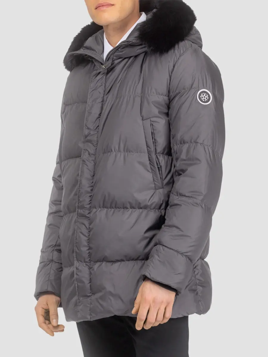 Gorski Men's Apres-Ski Parka with Detachable Toscana Lamb Hood Trim | Thumbnail 3 Gorski Men's Apres-Ski Parka with Detachable Toscana Lamb Hood Trim | Thumbnail 3
