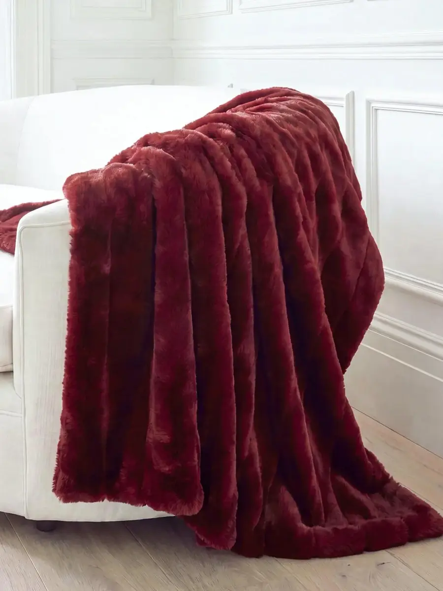 Gorski Textured Faux-Fur Throw Blanket | Thumbnail 4 Gorski Textured Faux-Fur Throw Blanket | Thumbnail 4