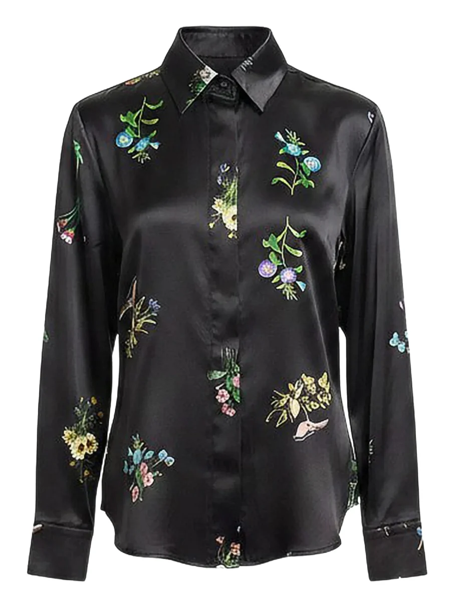 Women's Collectible Floral Silk Shirt