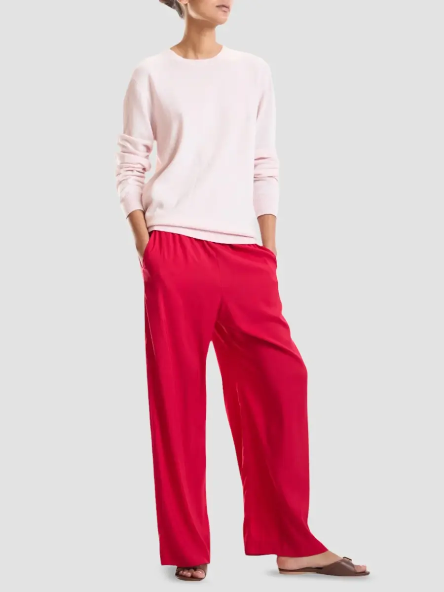 CYNTHIA ROWLEY Women's Tour Elasticized Wide-Leg Pants | Thumbnail 2