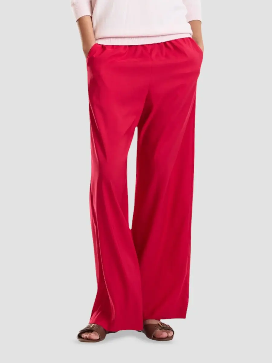 CYNTHIA ROWLEY Women's Tour Elasticized Wide-Leg Pants | Thumbnail 3