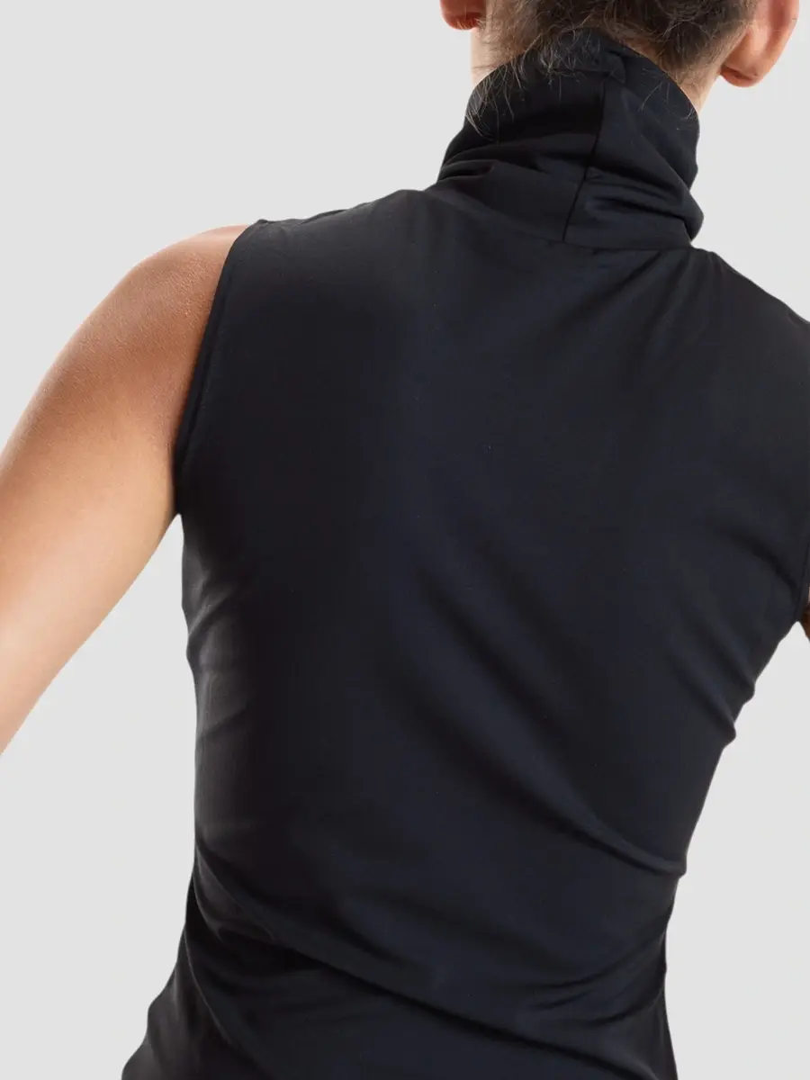 CYNTHIA ROWLEY Women's Sutton Jersey Sleeveless Turtleneck Top | Thumbnail 5