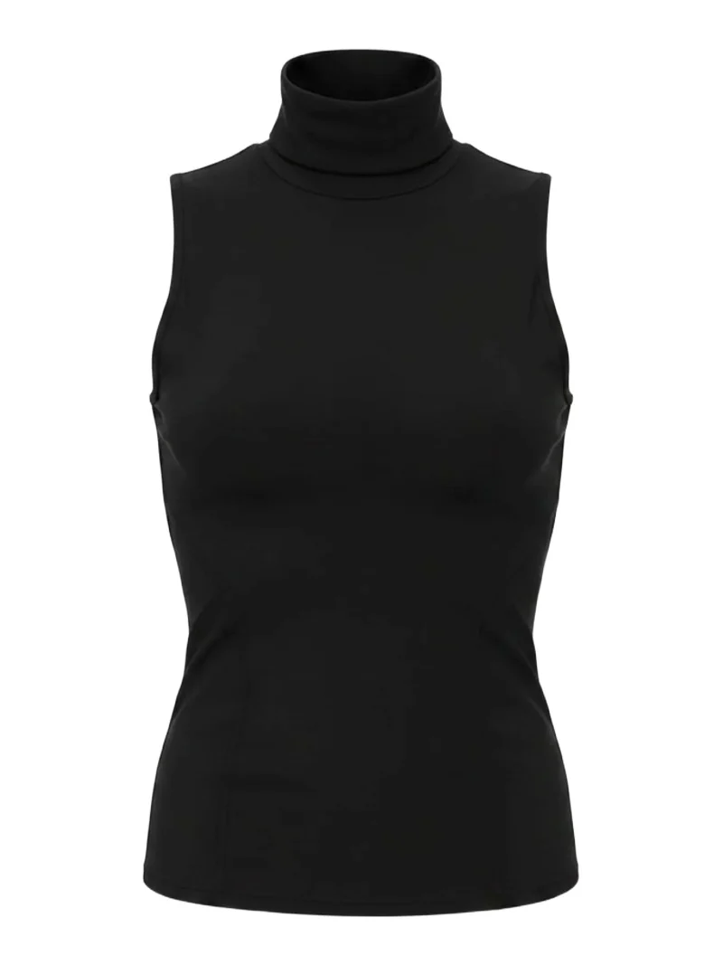 Women's Sutton Jersey Sleeveless Turtleneck Top