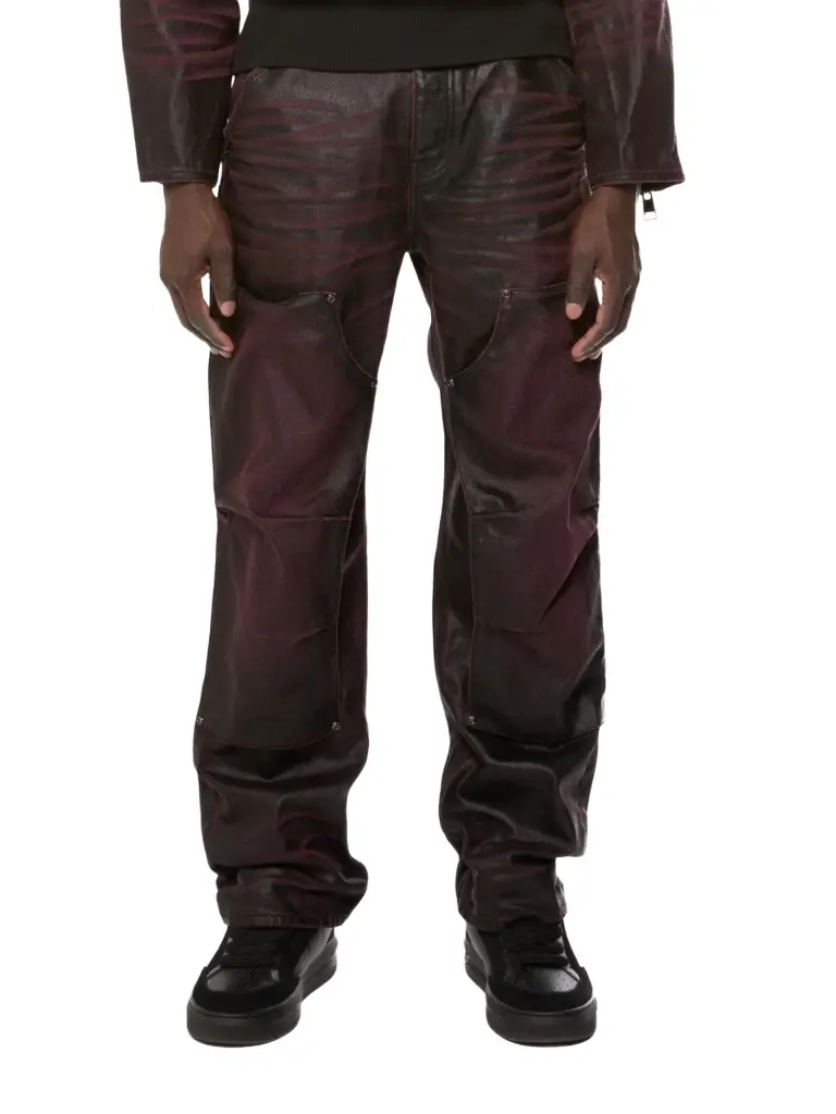 Purple Brand Men's Patent Vintage Whiskered Jeans