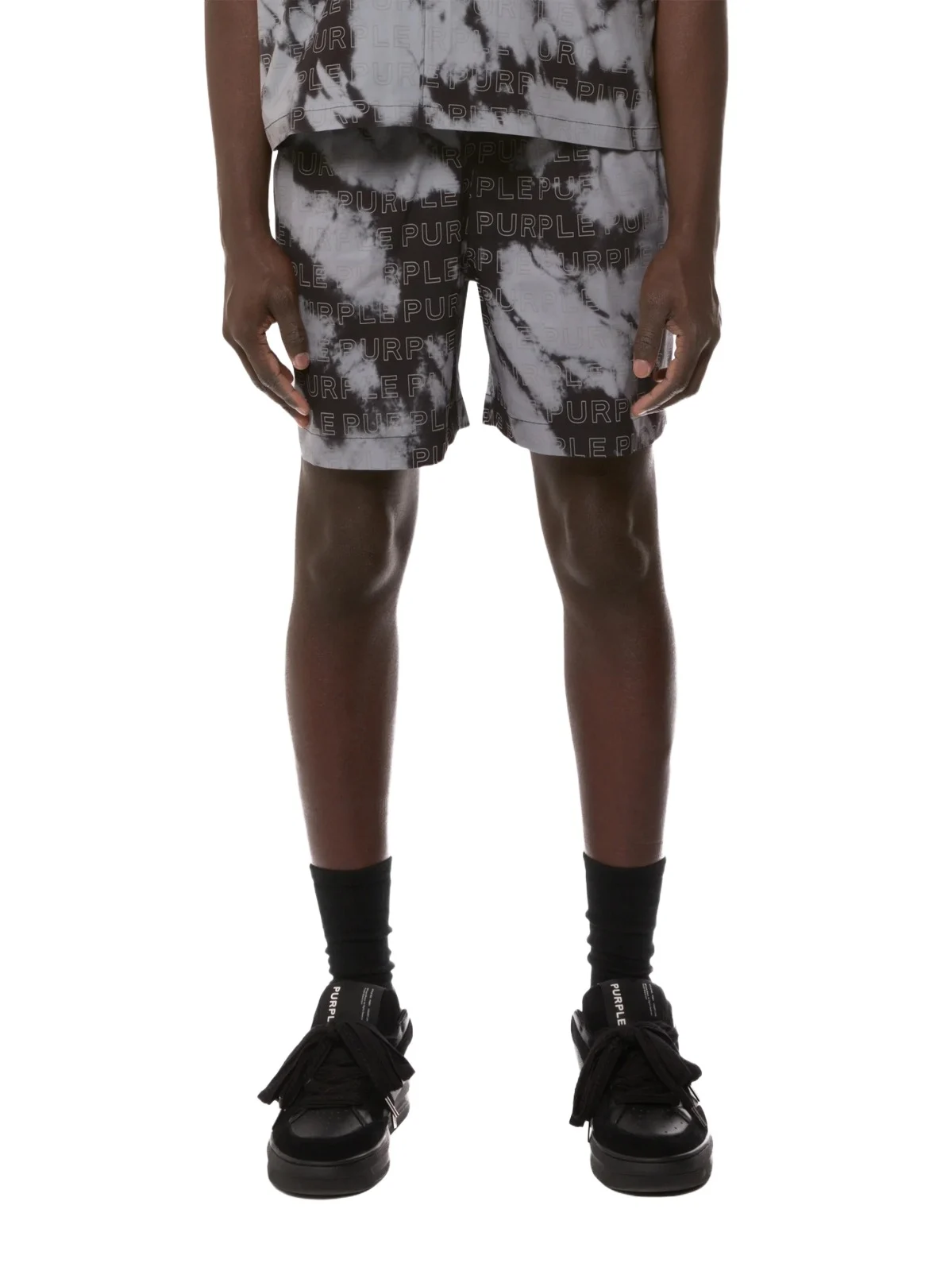 Purple Brand Men's All Around Monogram Swim Shorts