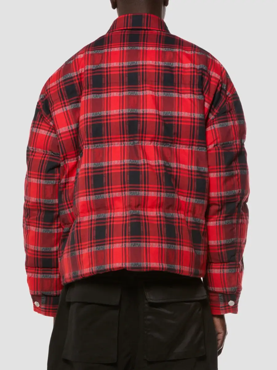 Purple Brand Men's Reversible Plaid Shirt Jacket | Thumbnail 6 Purple Brand Men's Reversible Plaid Shirt Jacket | Thumbnail 6