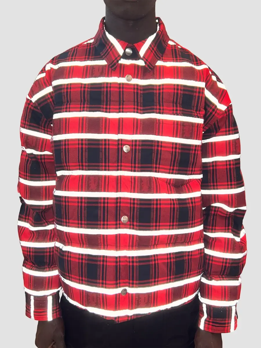 Purple Brand Men's Reversible Plaid Shirt Jacket | Thumbnail 7 Purple Brand Men's Reversible Plaid Shirt Jacket | Thumbnail 7