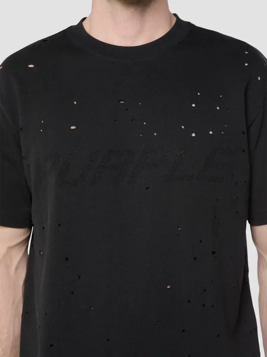 Purple Brand Men's Heavyweight Jersey Crewneck T-Shirt | Thumbnail 3 Purple Brand Men's Heavyweight Jersey Crewneck T-Shirt | Thumbnail 3