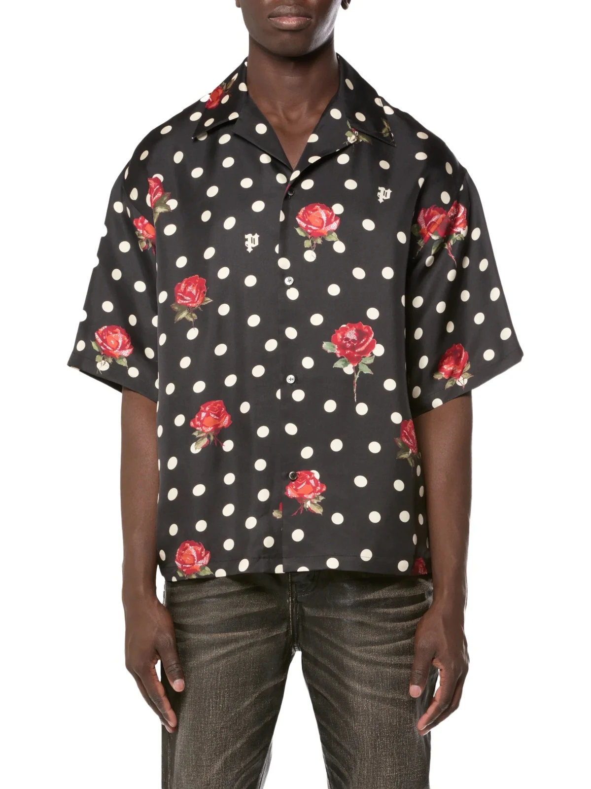 Men's Printed Silk-Blend Camp Shirt Men's Printed Silk-Blend Camp Shirt