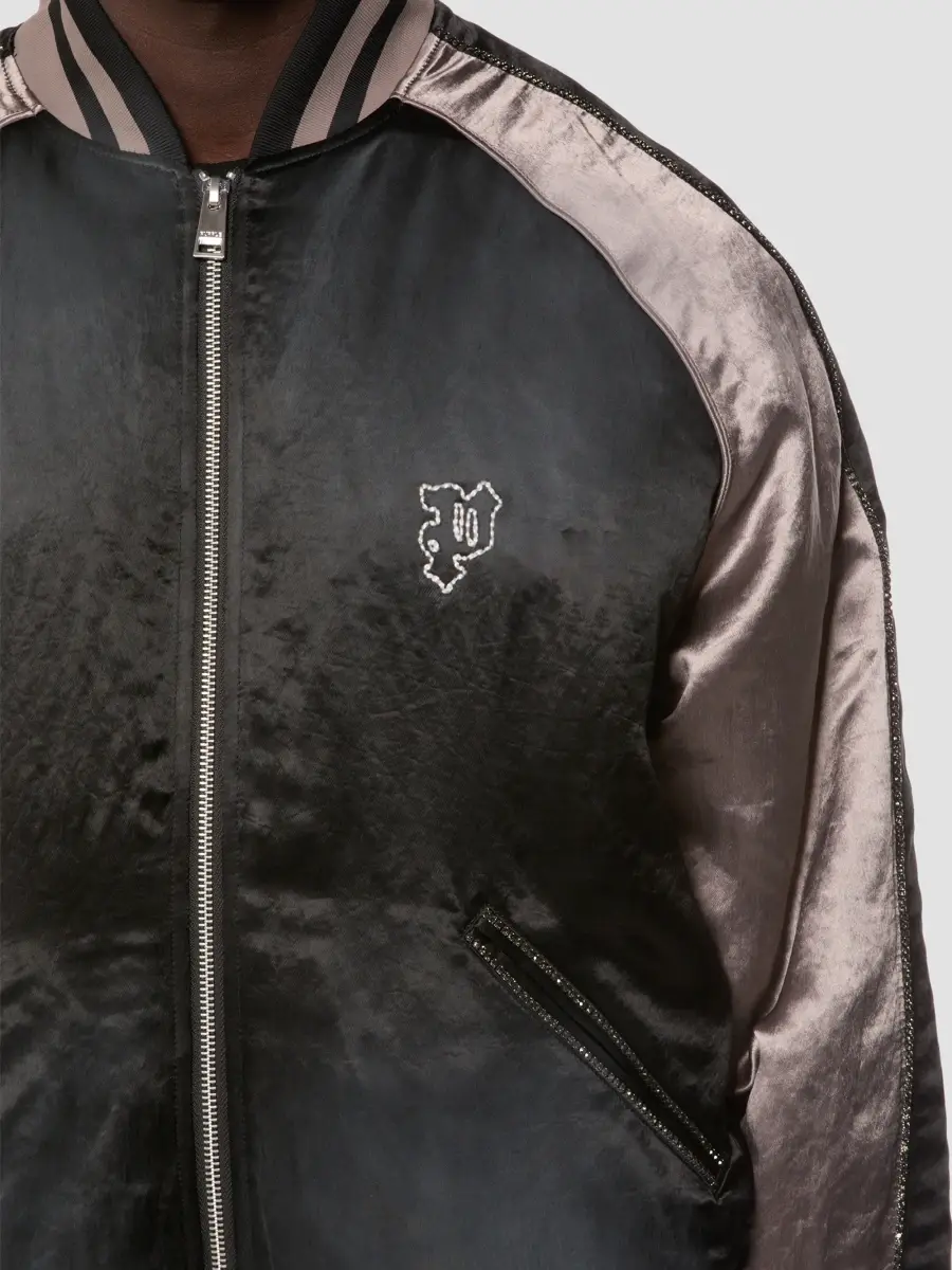Purple Brand Men's Souvenir Bomber Jacket | Thumbnail 3